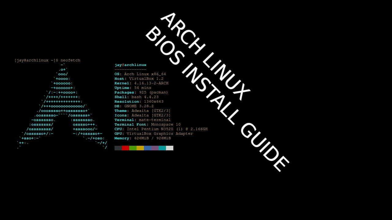 How to install Arch Linux Addendum: Bios Install
