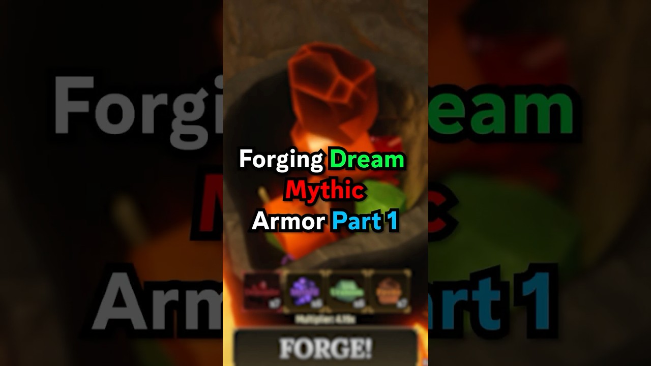 Создание ИДЕАЛЬНОЙ МИФИЧЕСКОЙ брони в Кузнице Roblox!