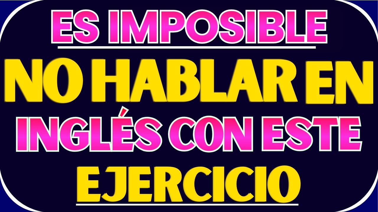 !Aprender INGLÉS RÁPIDO desde cero || Aprende a Contruir Oraciones para Hablar inglés con Nativos