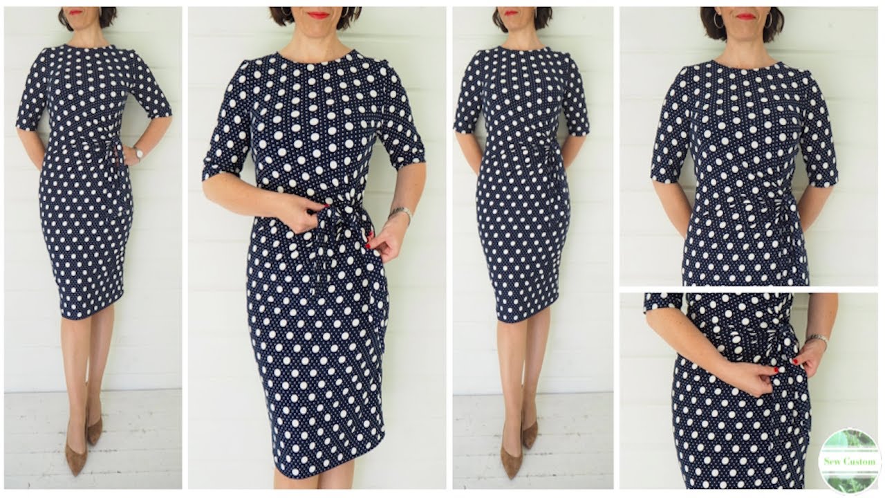 How I Sewed my Gathered Front Dress with Side Tie Detail