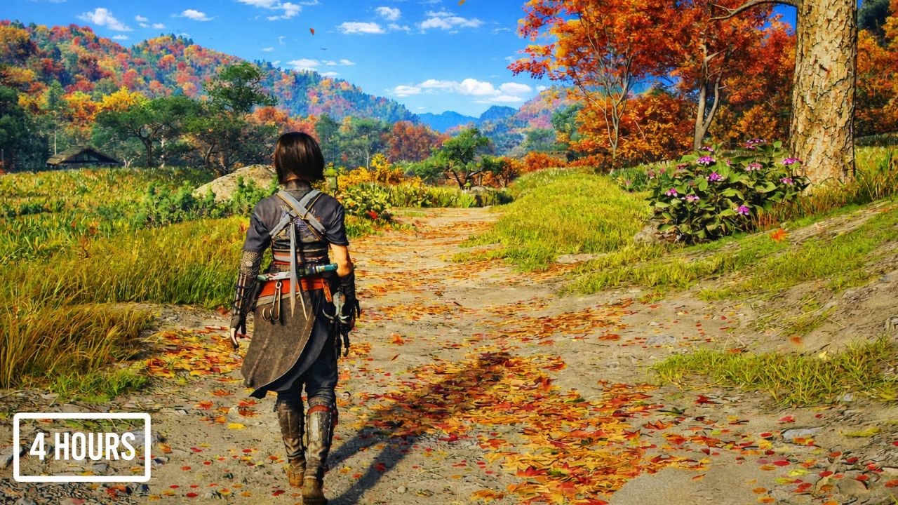 [4K] Assassin’s Creed Shadows – 4 Hours Peaceful Walking Ambience