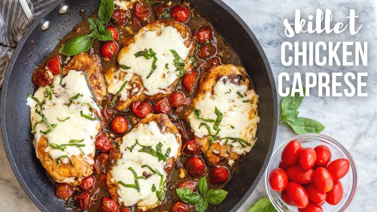 25 Minute Chicken Caprese Skillet | The Recipe Rebel