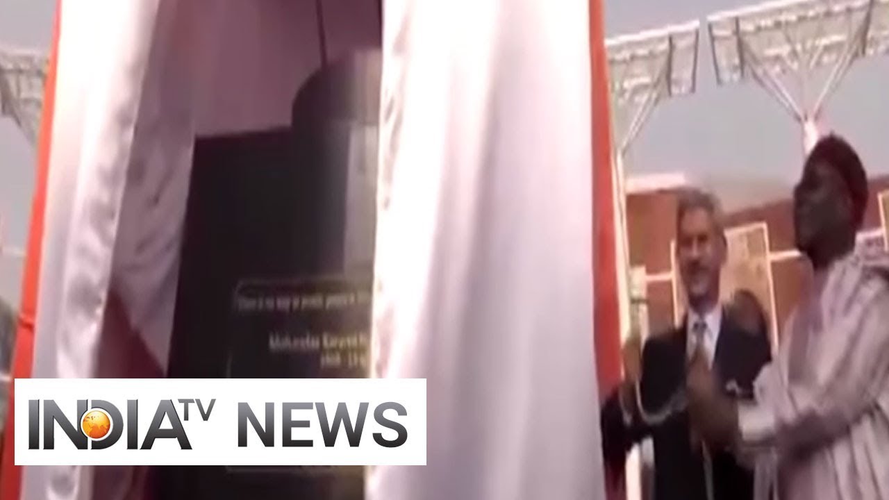 EAM Jaishankar, Niger President inaugurate Mahatma Gandhi Convention Centre in Niamey