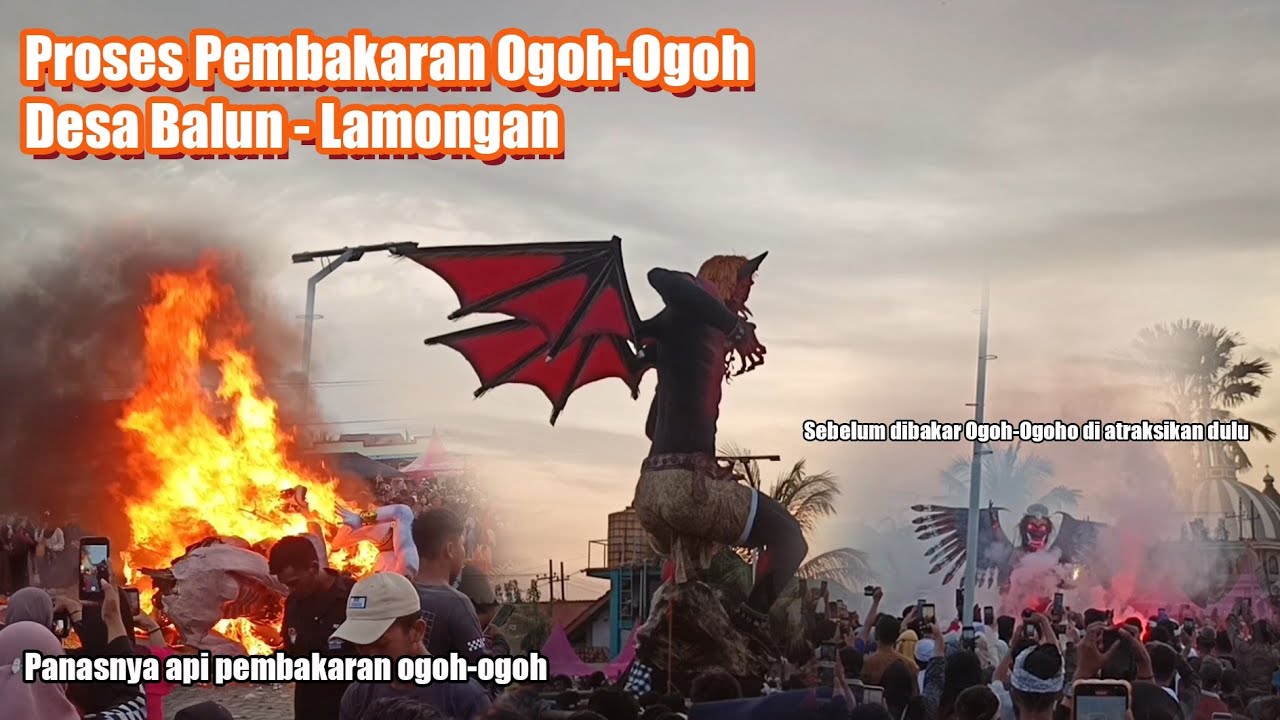 Panas Banget Penonton Sampai Mundur‼️ Pawai Ogoh-Ogoh Desa Balun Lamongan | Part 2