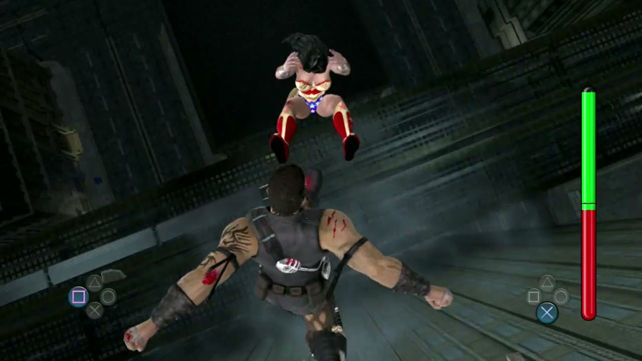 Wonder Woman fights Kano- Mortal Kombat VS DC Universe