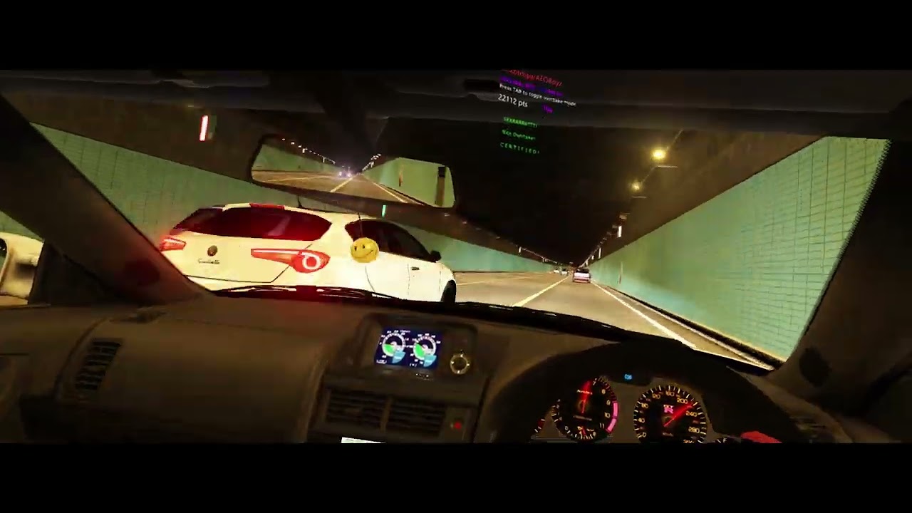Assetto Corsa VR - Shutoko with R34 (Quest 2 + G29)