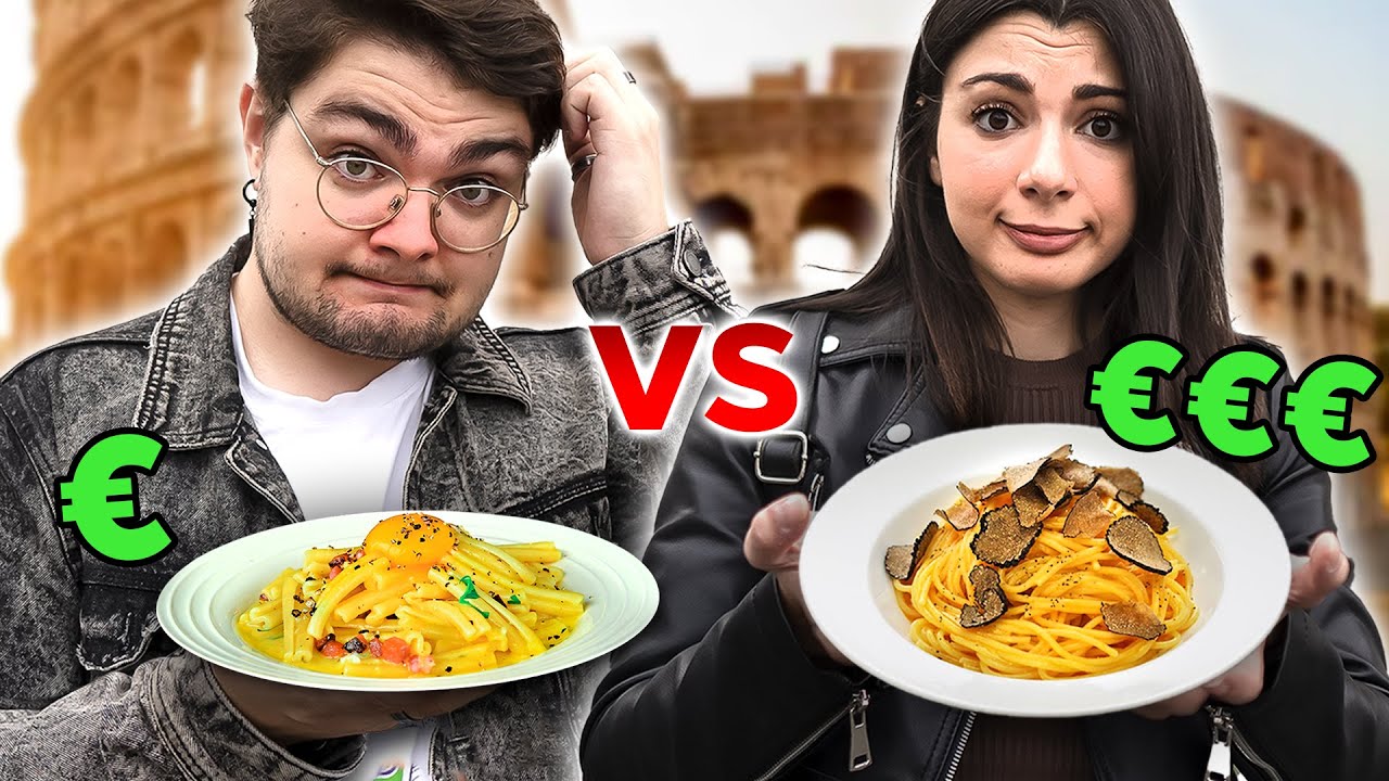 Carbonara ECONOMICA vs COSTOSA a ROMA con @Giuliacrossbow