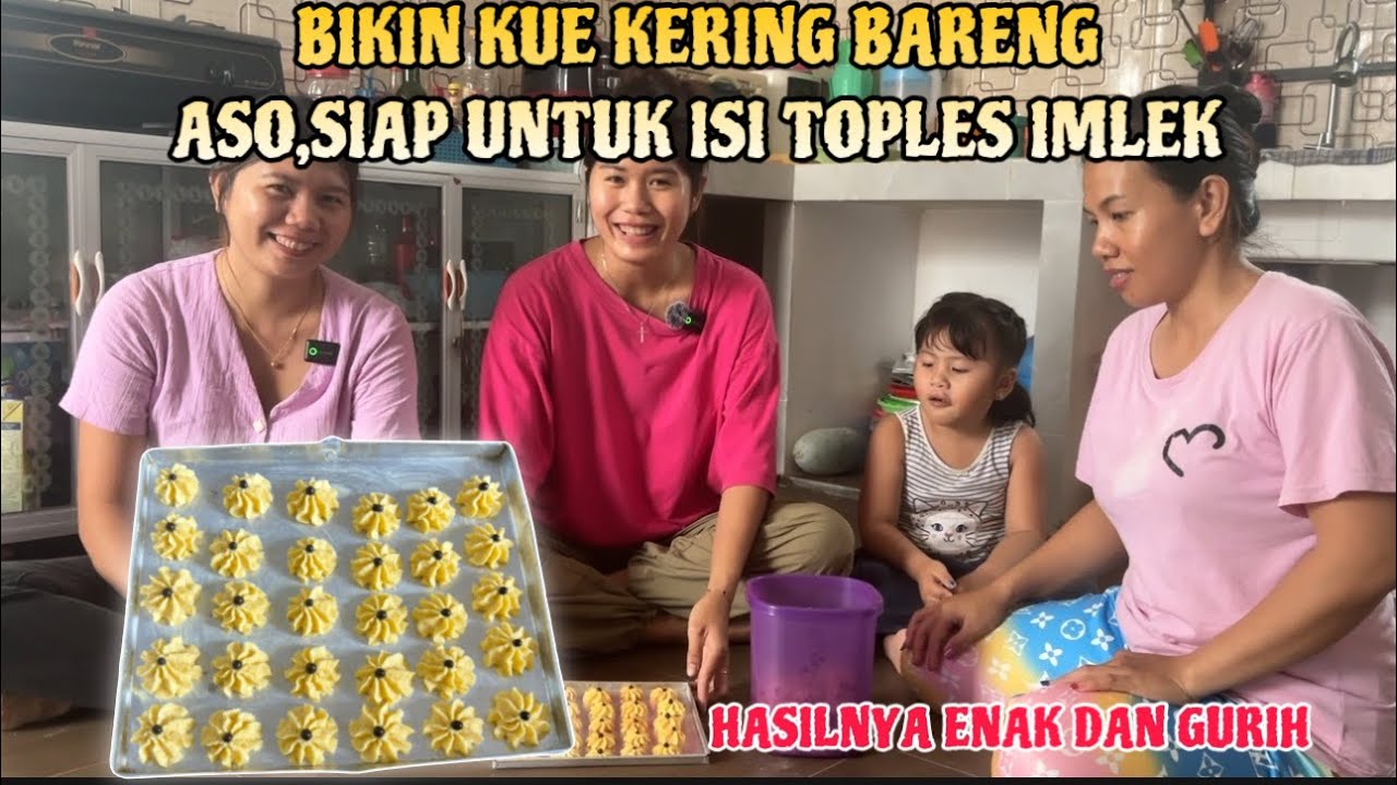 PERCOBAAN PERTAMA BIKIN KUE KERING DAN HASILNYA ENAK