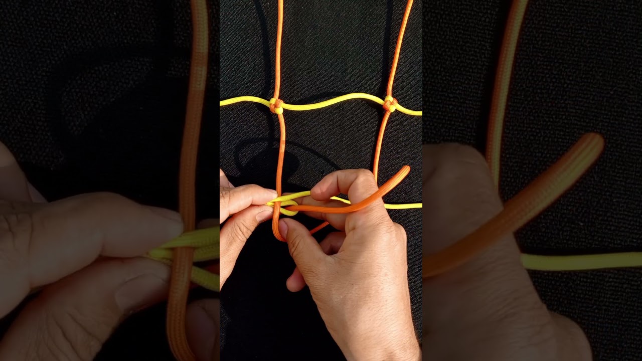 How to Tie Cargo Net Or Climbing Net #knot #craft #diy #knotskills