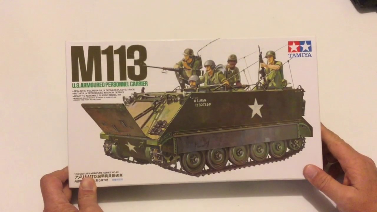 Unboxing M 113 Tamiya escala 1a35