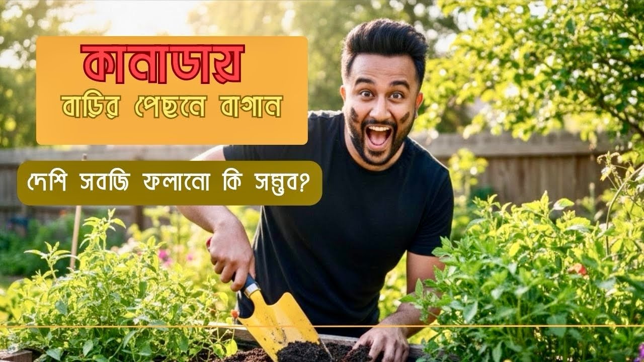 Canada-তে দেশের মতো সকাল | Traditional Bangladeshi Breakfast & Backyard Gardening!