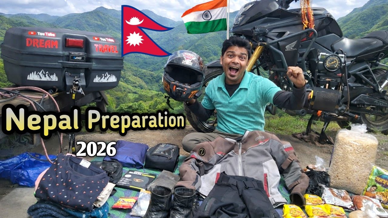 প্রথম বিদেশ যাত্রার প্রস্তুতি || India To Nepal Bike Ride Preparation 2026 || Kolkata To Nepal Trip