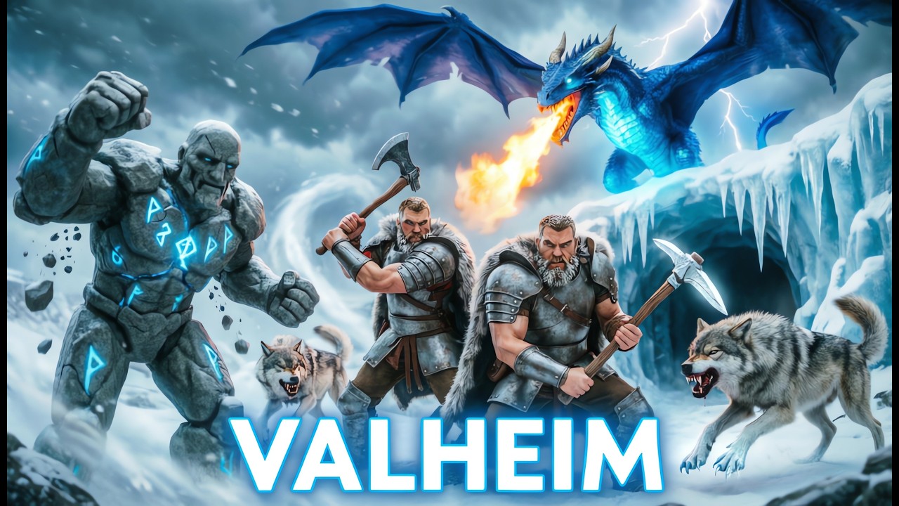 Бот и Lionez в VALHEIM - Поиск серебра в горах!