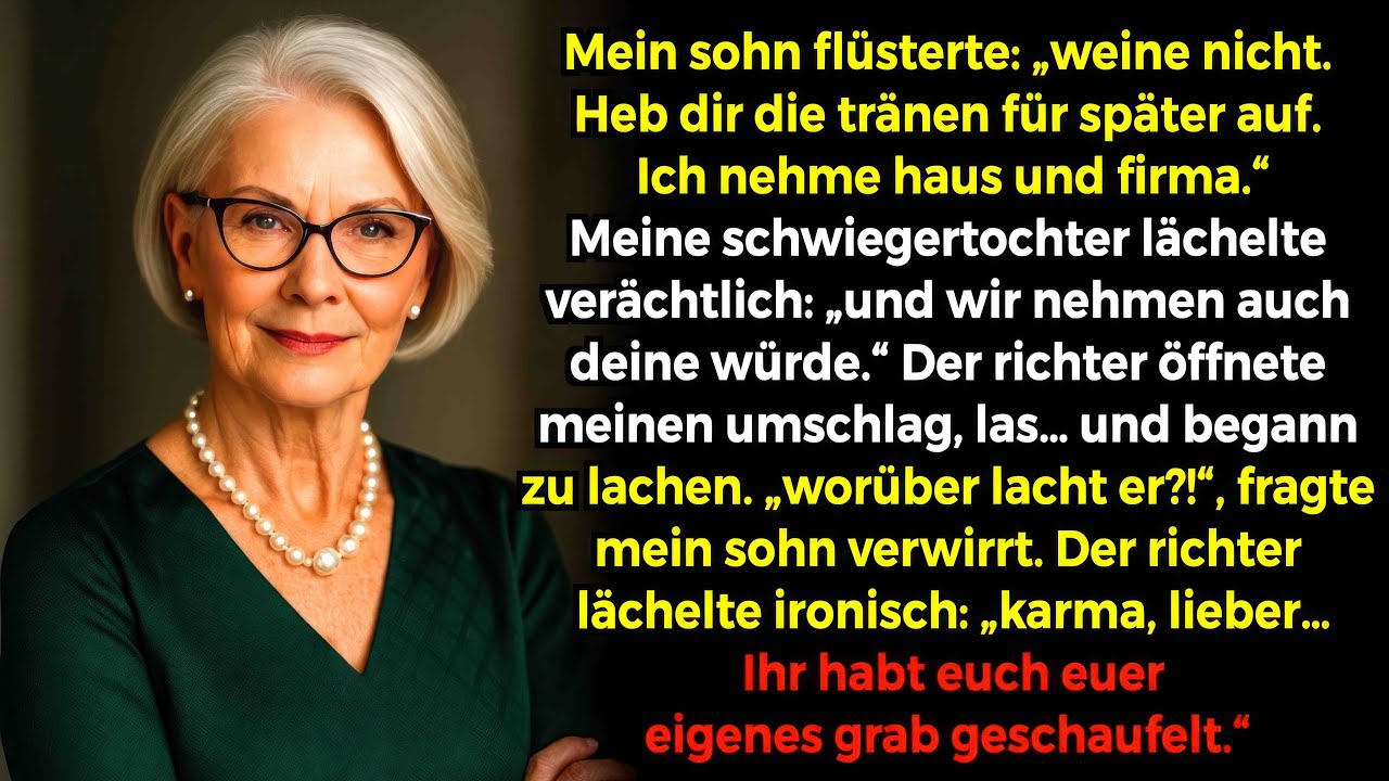 Mein Sohn und Schwiegertochter wollten mir alles nehmen – Haus, Firma, Würde. Doch der Richter…