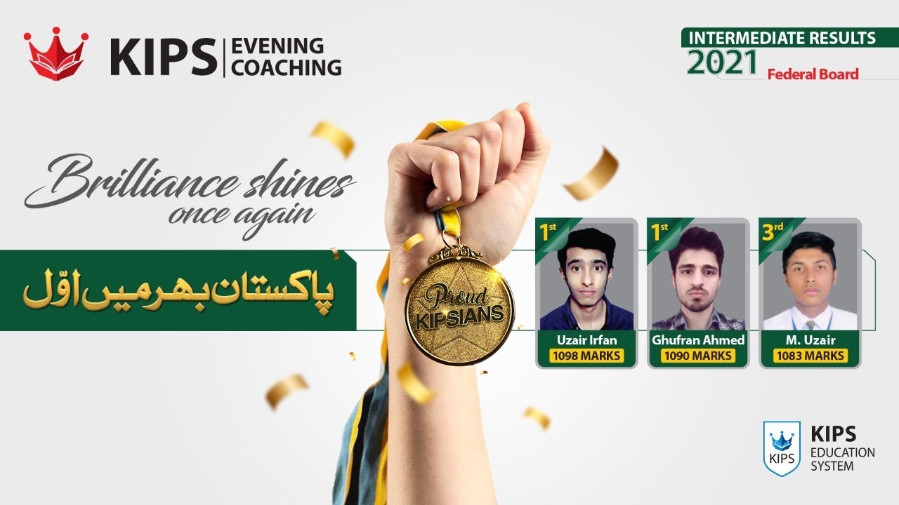 KIPS Evening Coaching Federal Board Result 2021 | Brilliance Shines Once Again