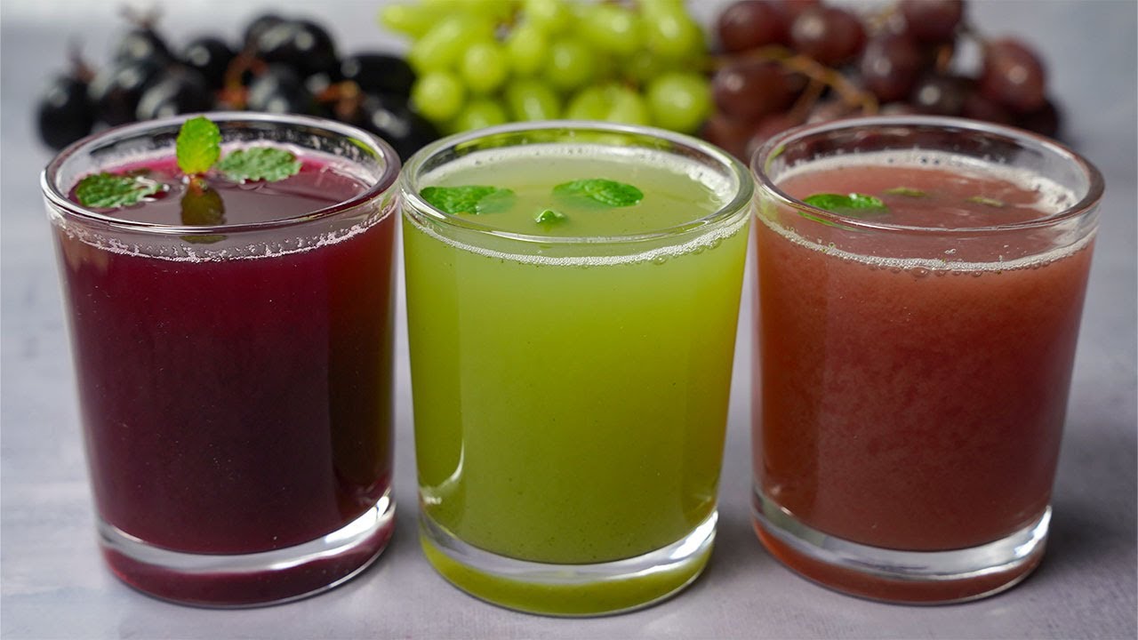 Grape Juice Recipe | 3 Flavor Grape Juice Recipe | Yummy