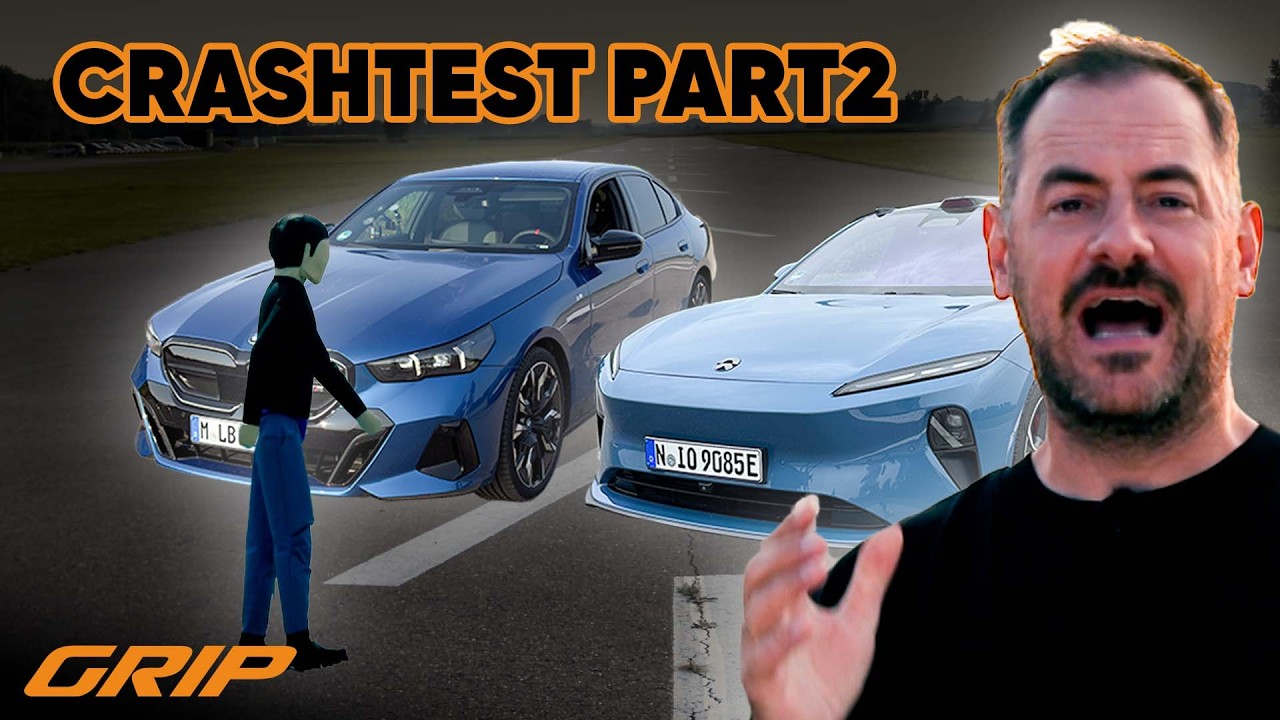 Crash-Test reloaded: Wer hat den besten Notbremsassistent? 💥 BMW 🆚 NIO | GRIP