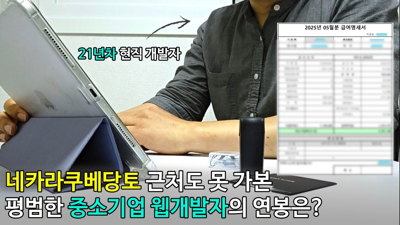 네카라쿠배당토? 근처도 못 가본 평범한 웹개발자의 현실 월급 공개 💸