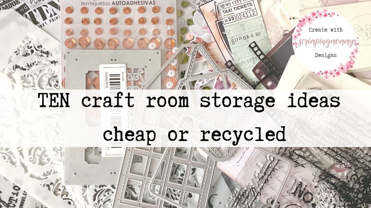 10 Craft room storage ideas cheap or recycled