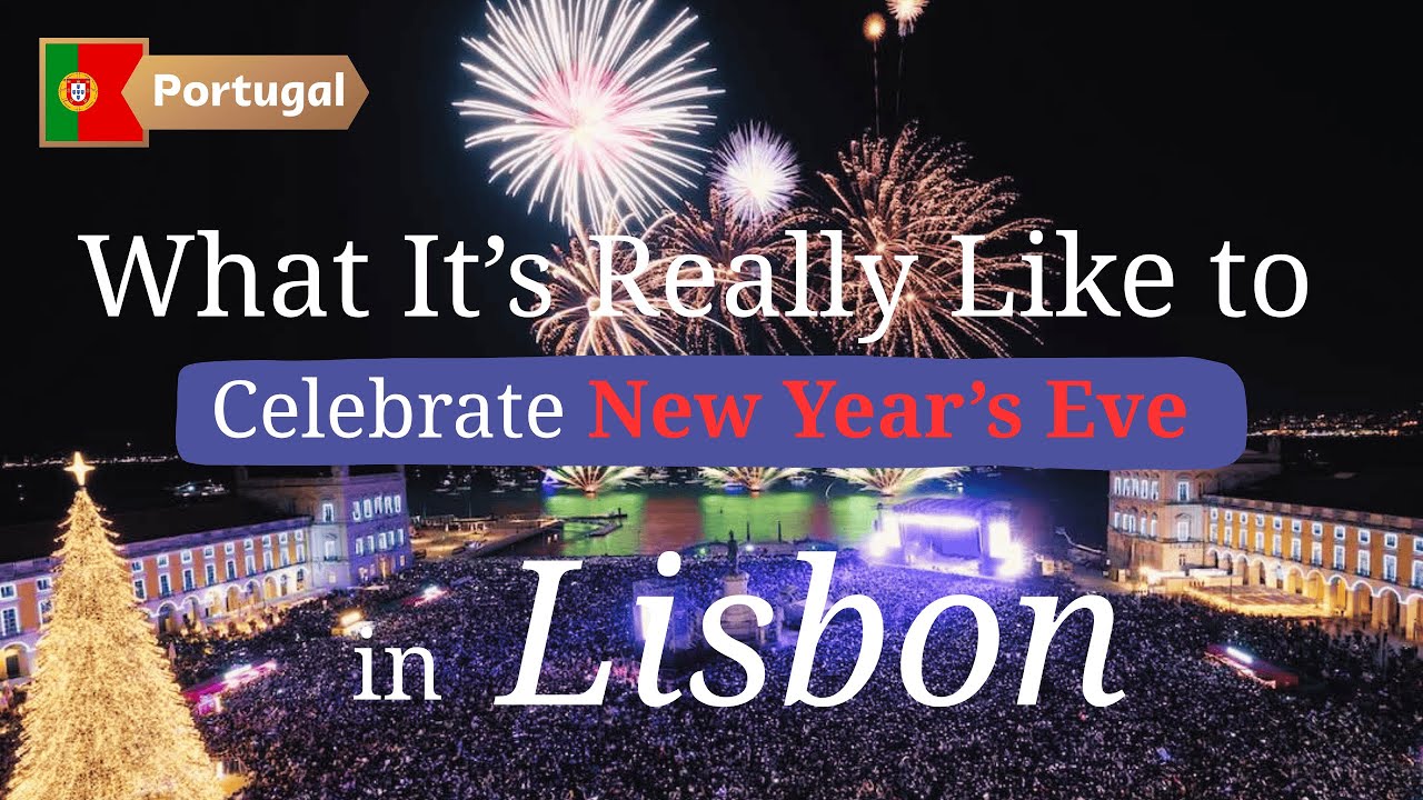 Новый год в Лиссабоне 🎉 Семейное празднование на площади Praça do Comércio с музыкой и фейерверками