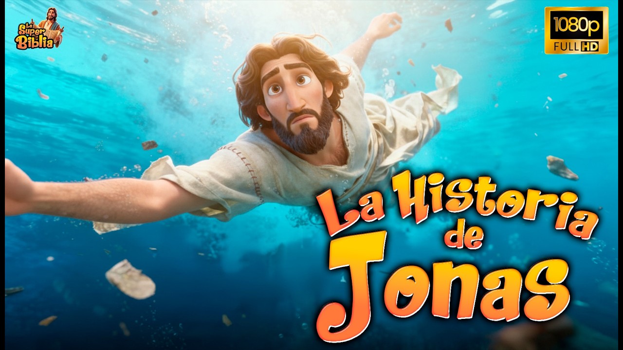 LA HISTORIA DE JONÁS: Huyó de Dios y Dios camino tras él | Historia bíblica animada 3D
