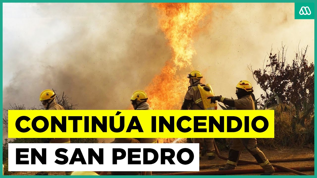 Continúa la alerta roja por incendio forestal en San Pedro