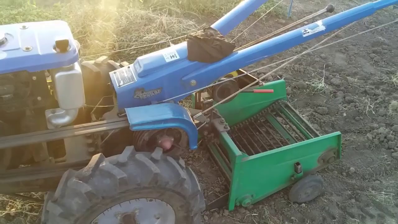 Картофелекопалка к дизельному мотоблоку!)))