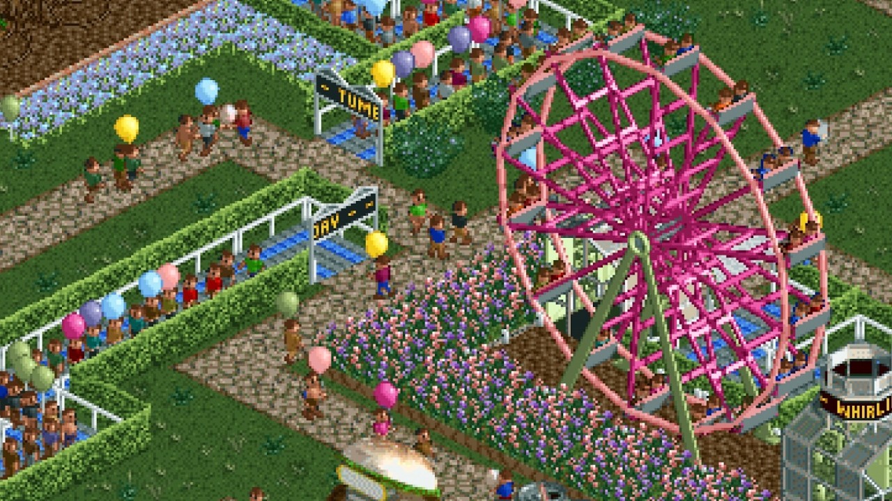 whisper ASMR 🎢 aesthetic rollercoaster tycoon 🎡 relaxing whispered gaming