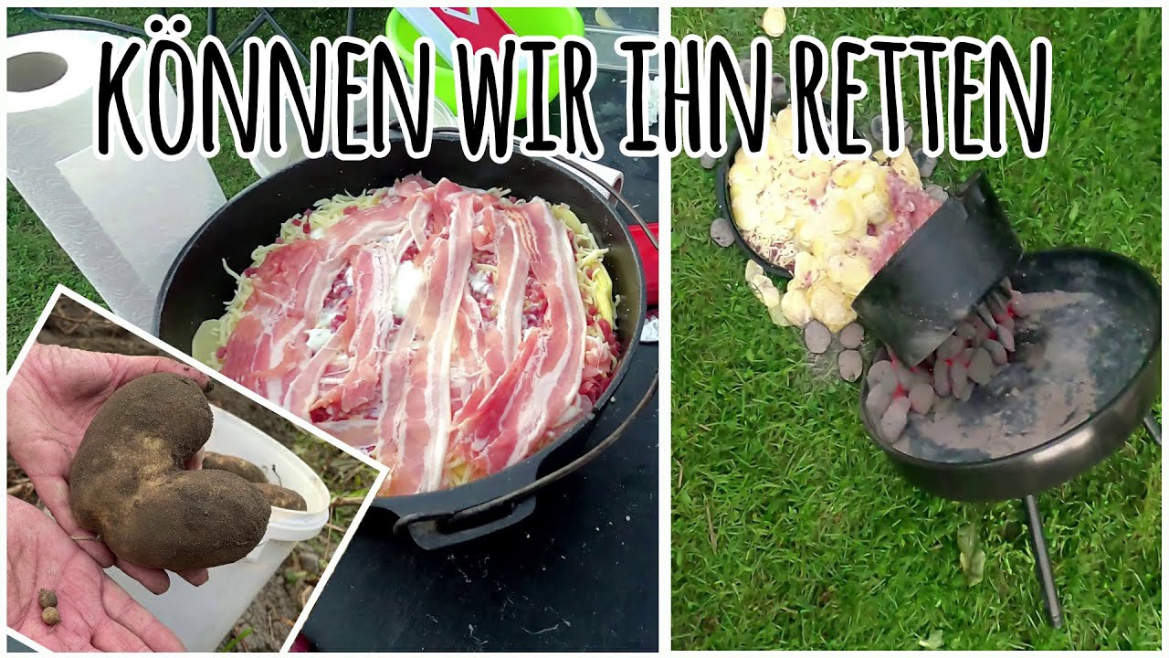 Kartoffelgratin aus dem DUTCH OVEN | Können wir den UNFALL retten ?! | YouTuber Camper Treffen