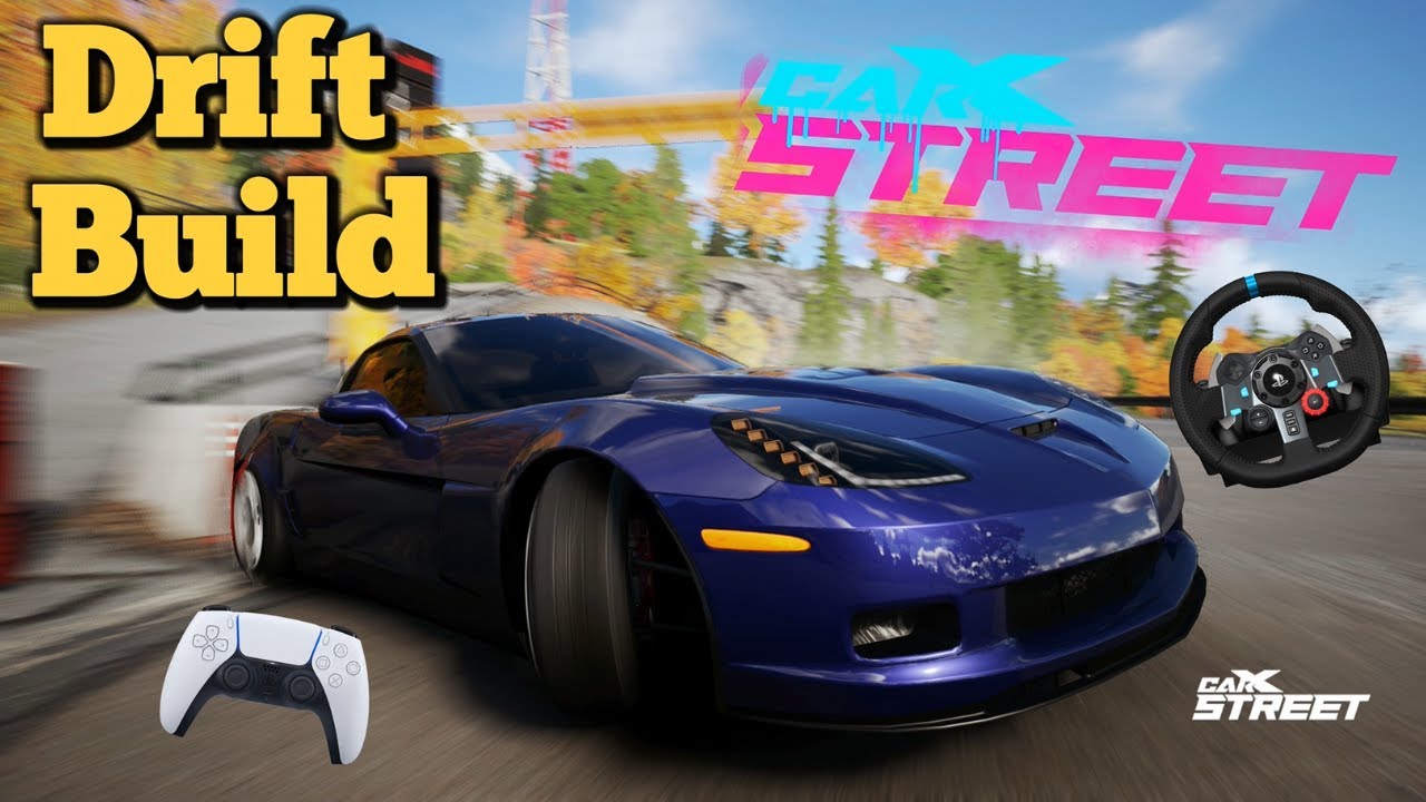 Первая сборка дрифт-модели Chevrolet Corvette C6 для CarX Street PC. Руль и контроллер.