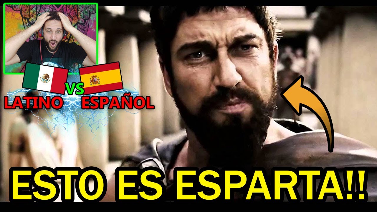 Español REACCIONA a DOBLAJE LATINO de 300 📛ESTO ES ESPARTA!!! | Latino vs Castellano