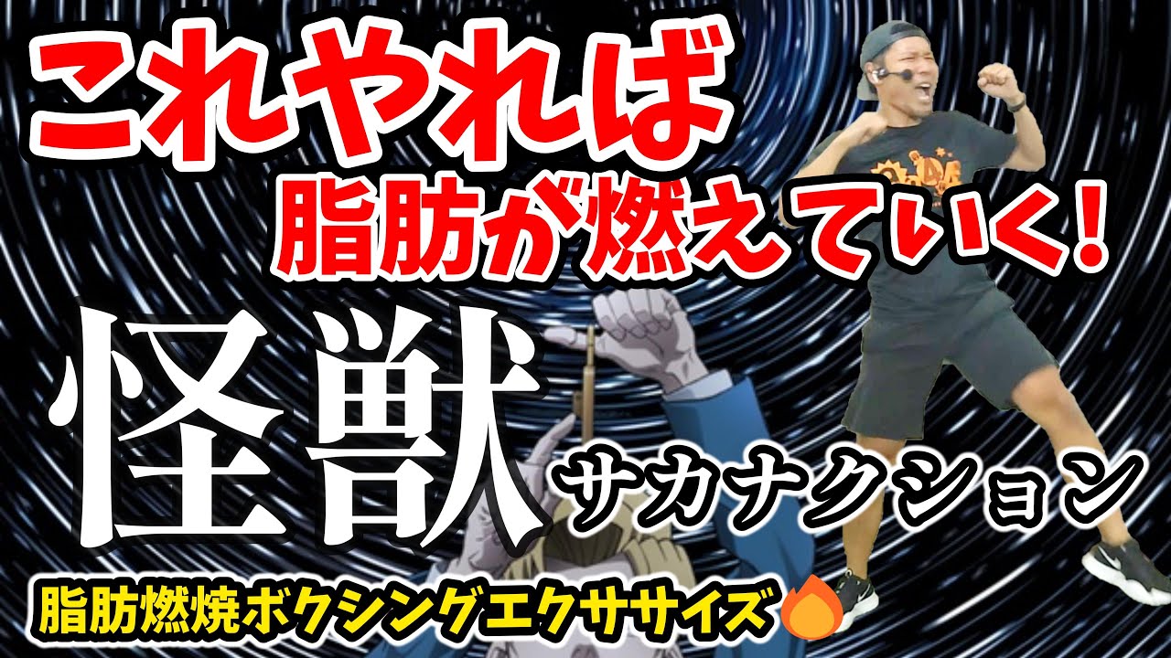 【4分 激痩せボクシング🔥】サカナクション - 怪獣 に合わせた有酸素運動でダイエット！アニメ 『チ。 ―地球の運動について―』主題歌【痩せるダンス ボクササイズ 】