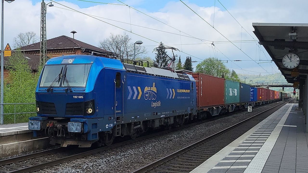 Güterzüge in Einbeck-Salzderhelden: Mit Baureihe 192 EVB