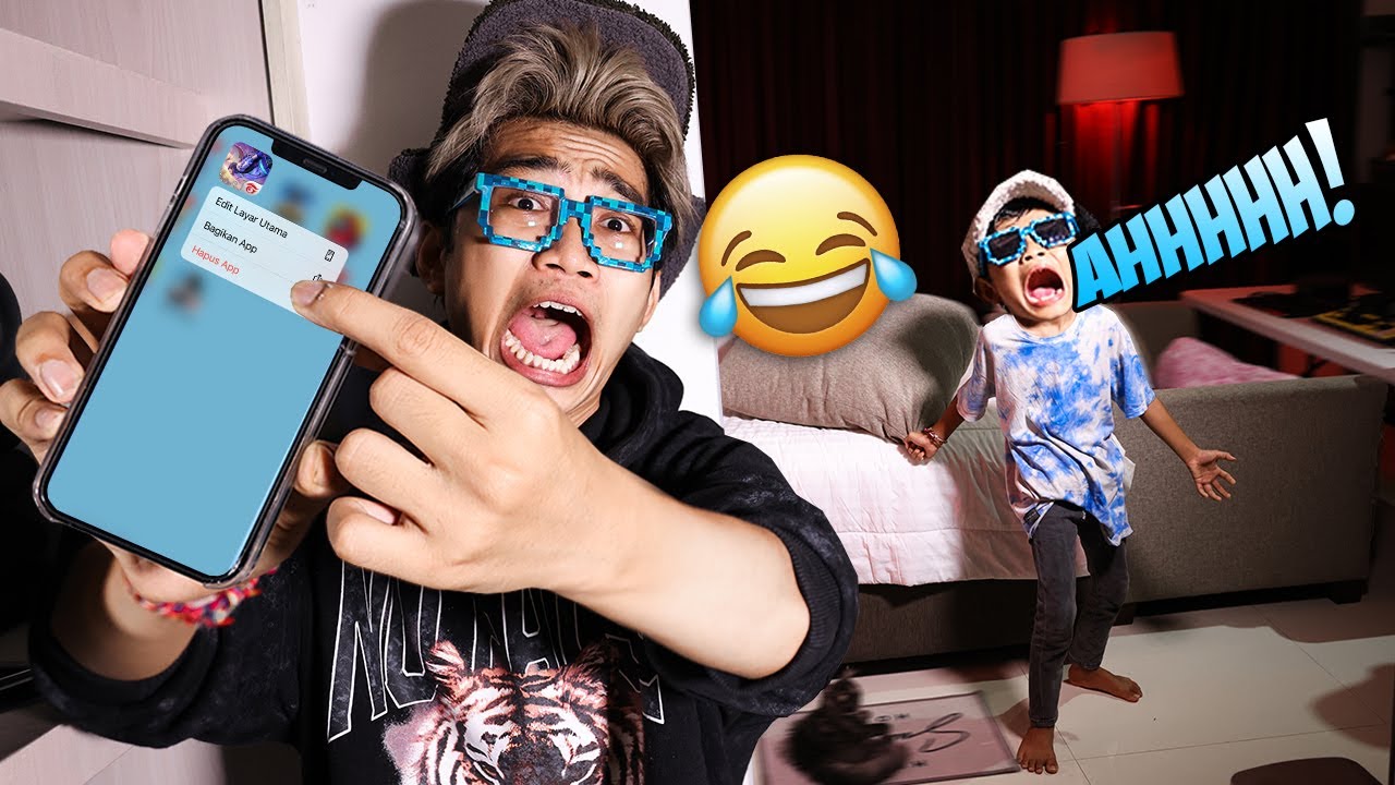 BENERAN ILANG!!! PRANK HAPUS GAME FF BOCIL TAPI AKUNNYA LUPA PASSWORD! DIA SAMPAI SEMARAH INI!!!