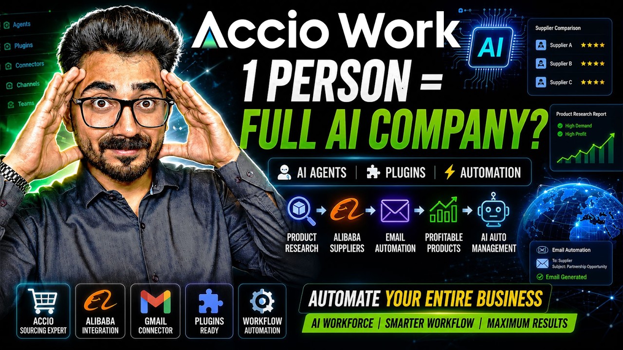 Build an Automatic Business Workflow with Accio Work | Full Review