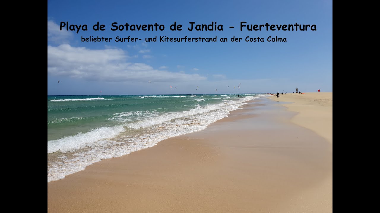 Strand für Surfer und Kitesurfer - Playa de Sotavento de Jandia an der Costa Calma - Fuerteventura