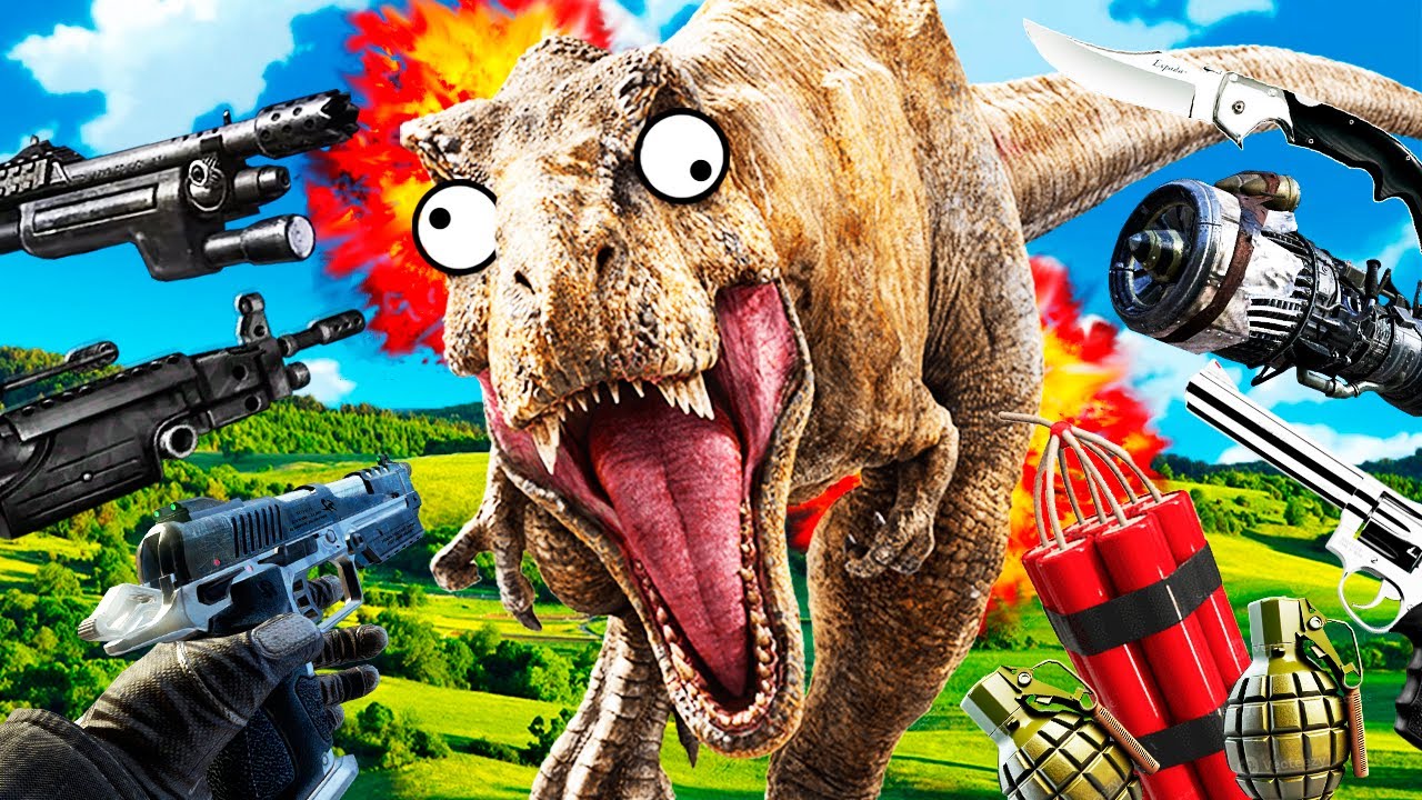 CAZA UN DINOSAURIO CON TODAS LAS ARMAS DEL JUEGO | PRIMAL CARNAGE EXTINCTION