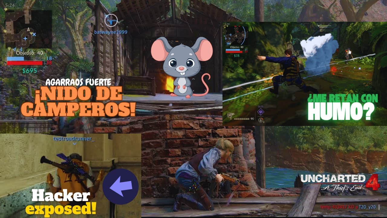 El Multijugador de Uncharted 4 ¡ESTÁ YA ROTO en 2025! Camperos, hackers y humo - Live Gameplay #9