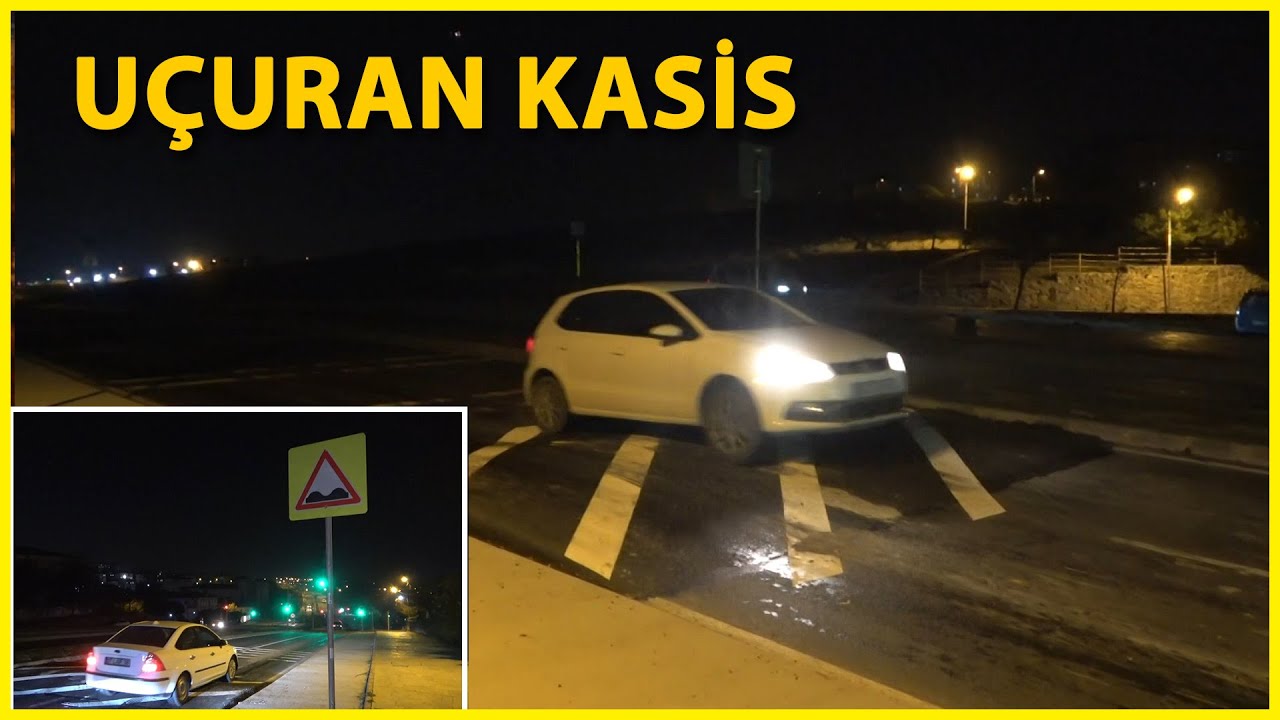 Arnavutköy'deki Bu Kasise Hızlı Giren Araçlar Uçuyor