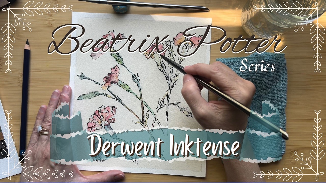 Beatrix Potter Study | Derwent Inktense | Watercolor Painting