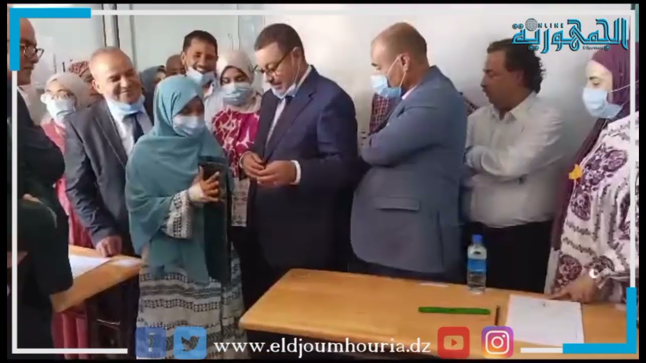 والي وهران يشرف على انطلاق شهادة التعليم المتوسط للأطفال المصابين بالسرطان بمستشفى الحاسي