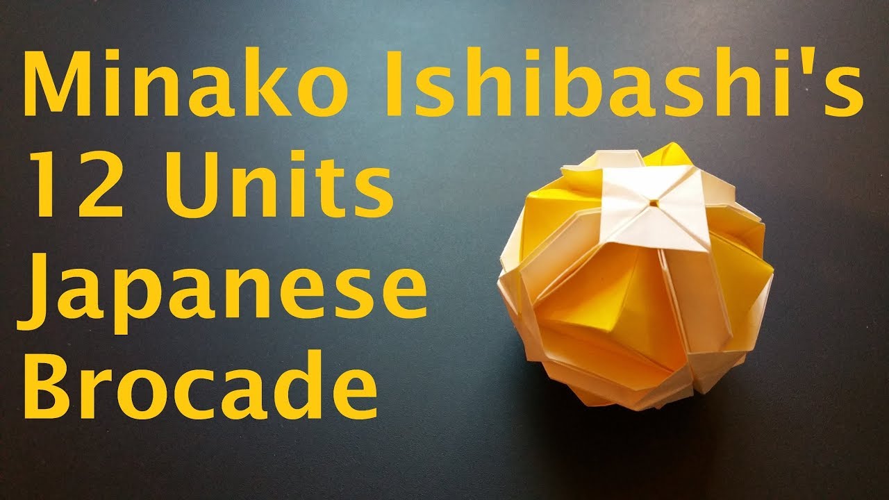 Modular Origami: 12 Units Japanese Brocade