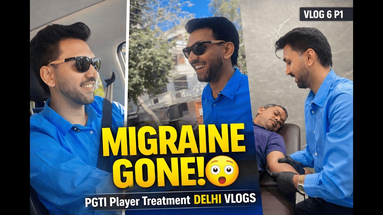 Delhi Roads | PGTI Player Treatment | Migraine Cured 😮 | Vlog 6 P1 | Dr Ajay Nair