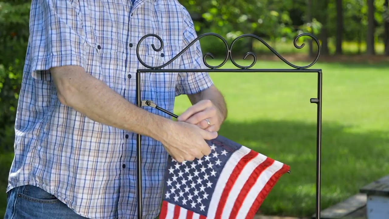 Potted Plant Garden Flag Stand (20222)