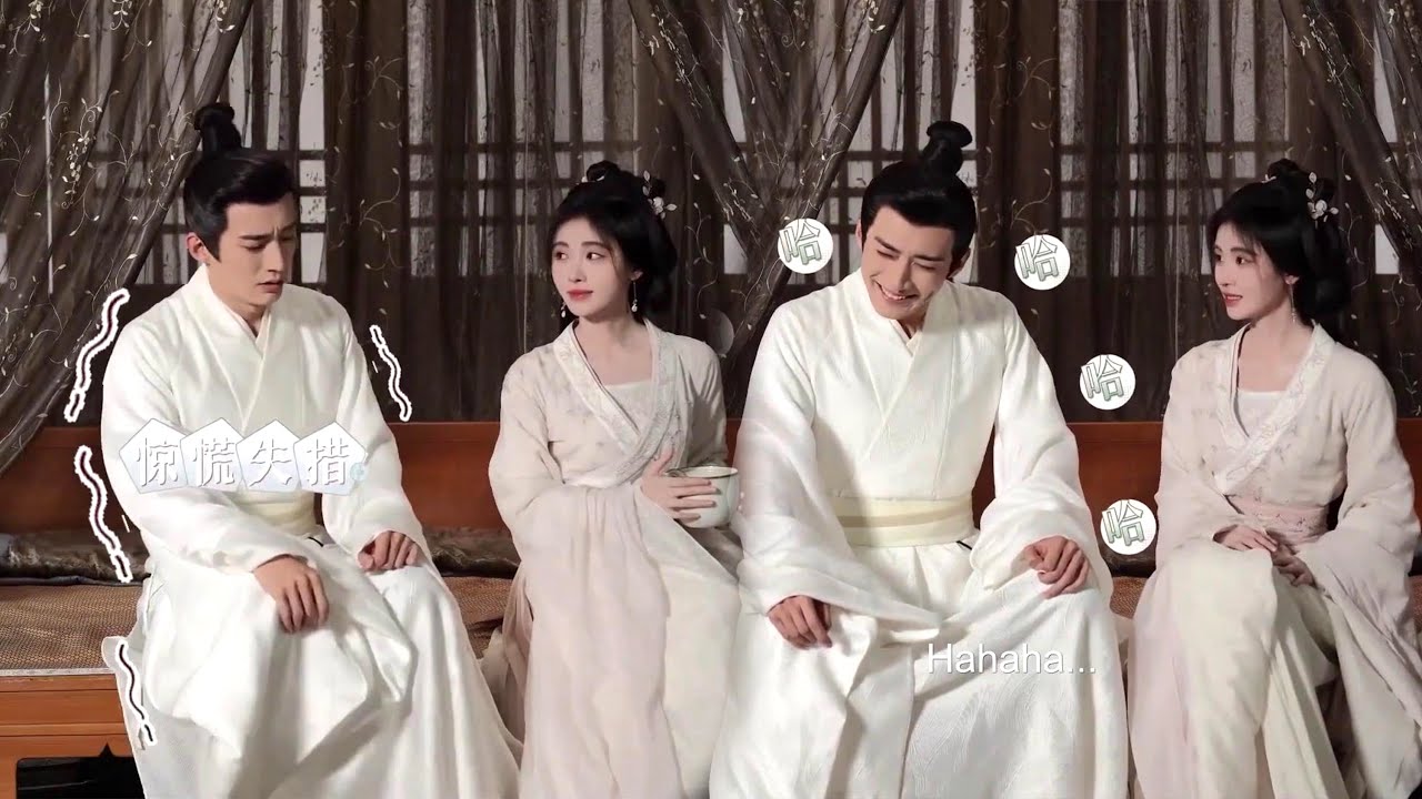 鞠婧祎和刘学义走戏，刘学义一看鞠婧祎就笑场，爱意藏不住！#花间令
