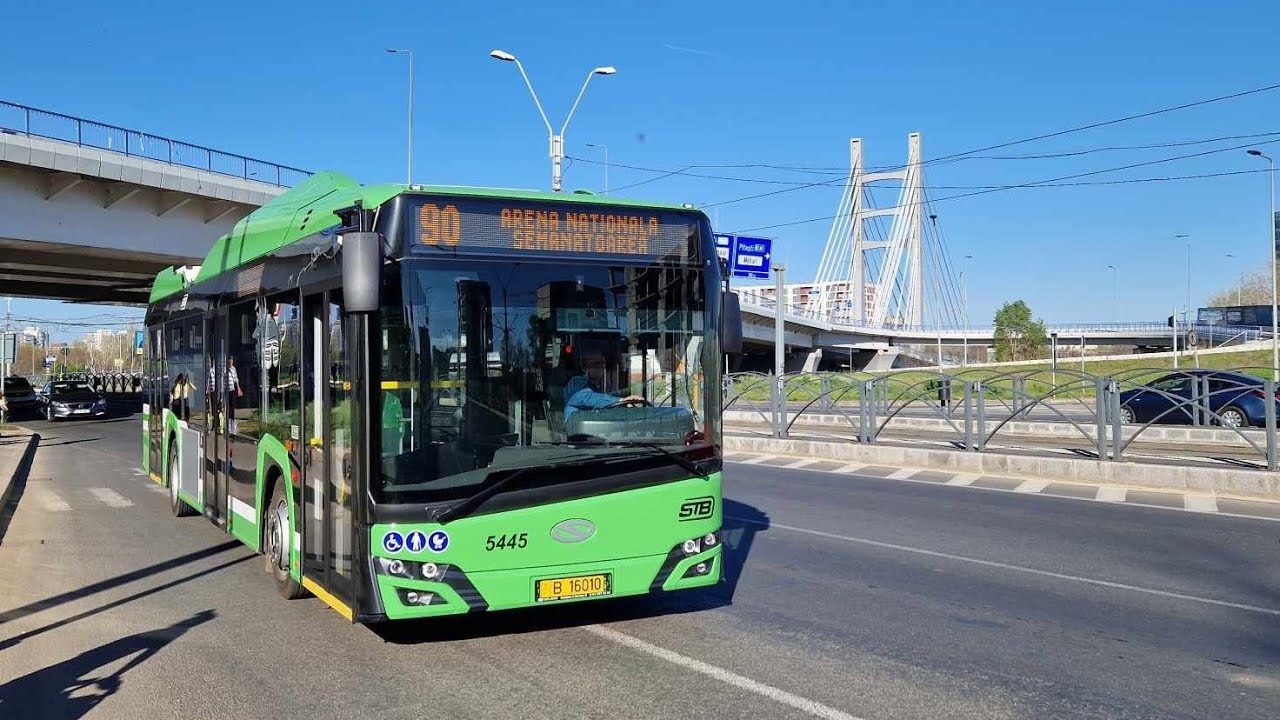 Cab View Linia 90 Solaris Trollino București