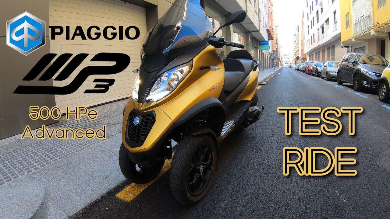 Piaggio MP3 500 HPe Advanced - Test Ride of Three-Wheeler - VLOG239 []4K]