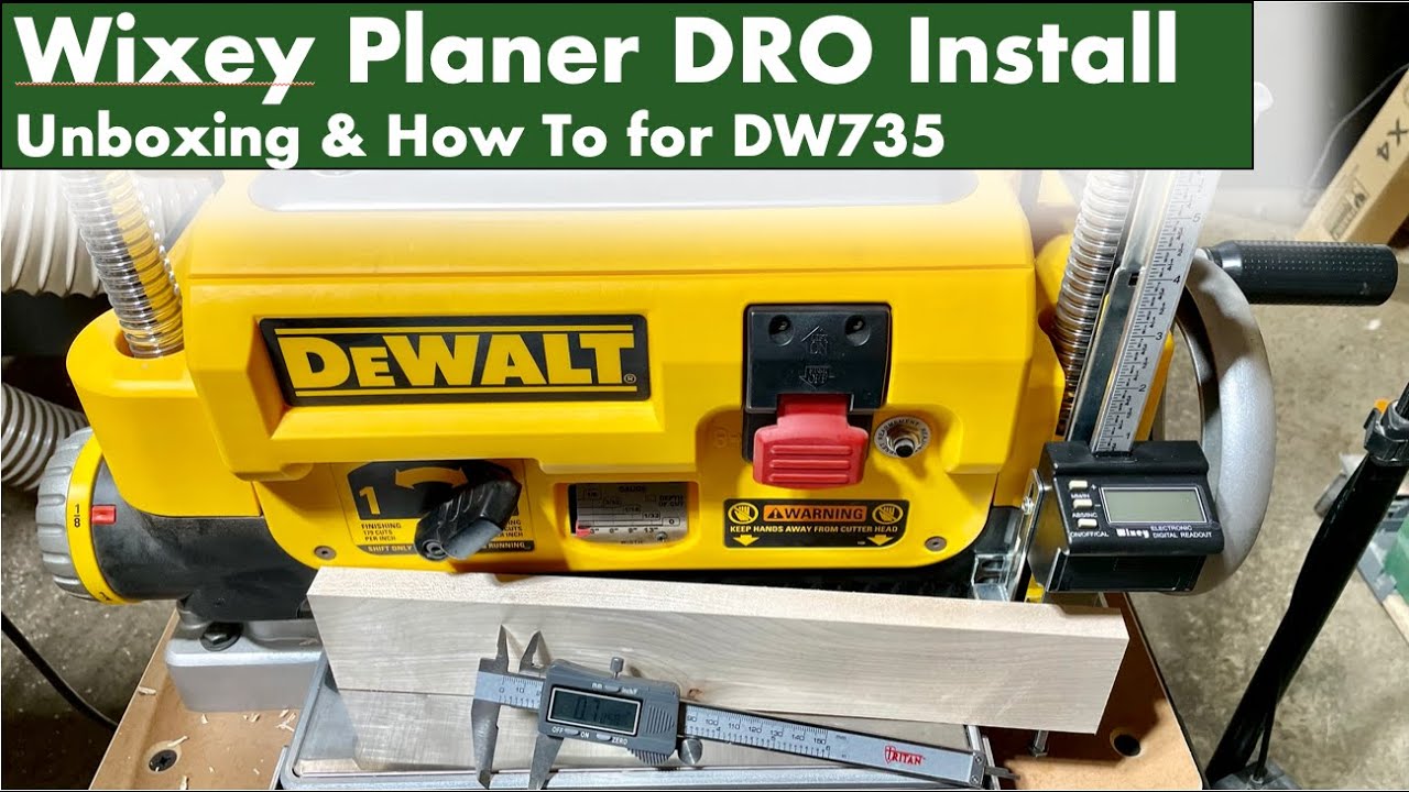 Wixey Planer DRO | Распаковка и установка DW735