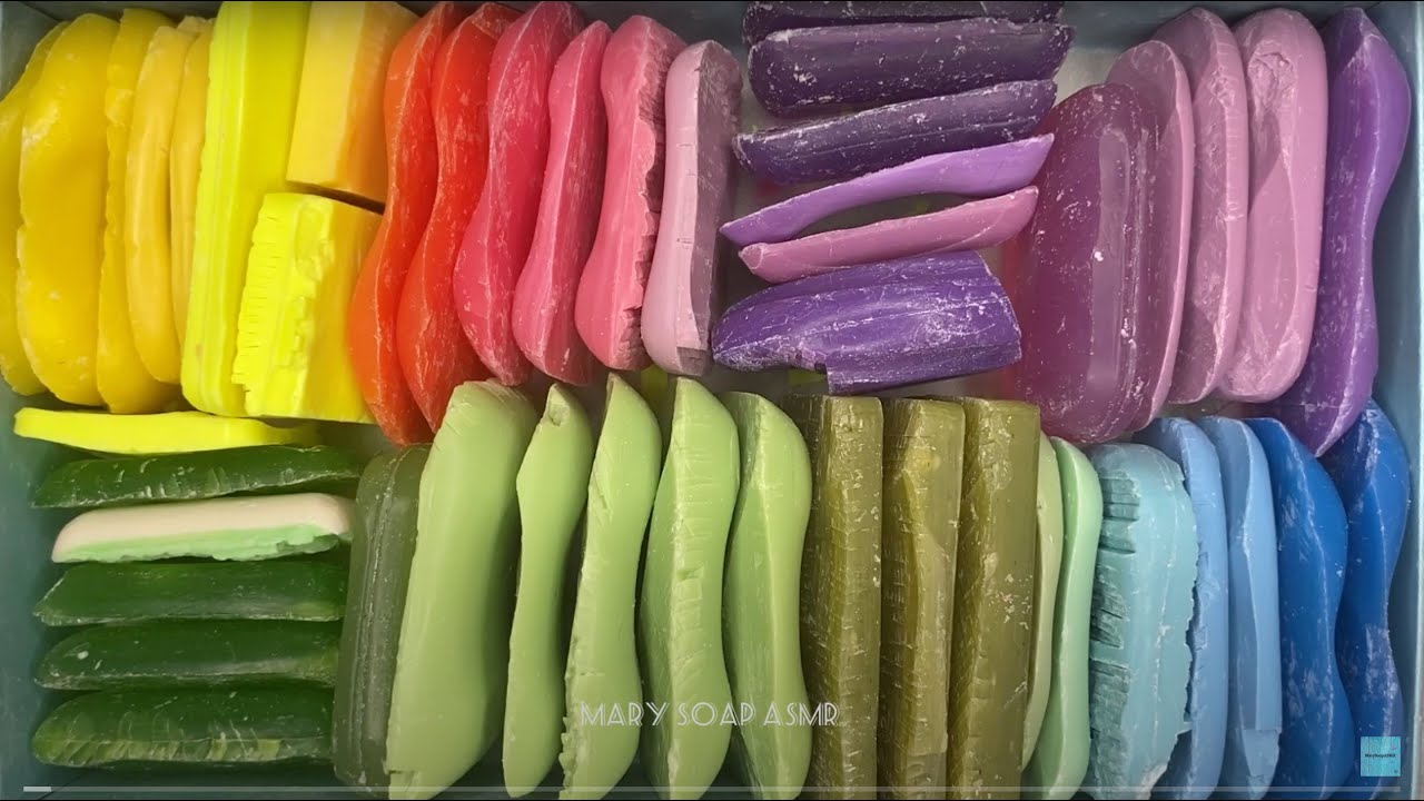 Asmr soap cutting/50 soap pieces/relaxing video/сухое мыло/асмр резка мыла/режу 60 кусочков мыла