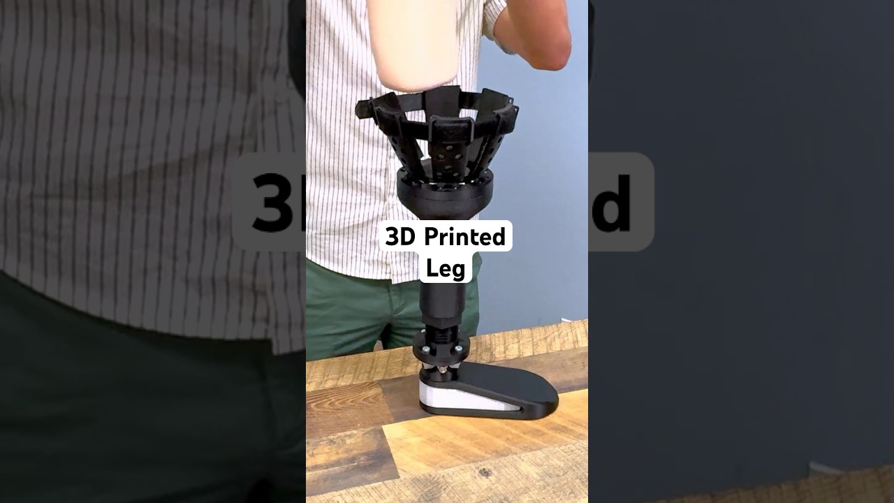 3D printed prosthetic leg #3dprinting #opensource #prosthetics